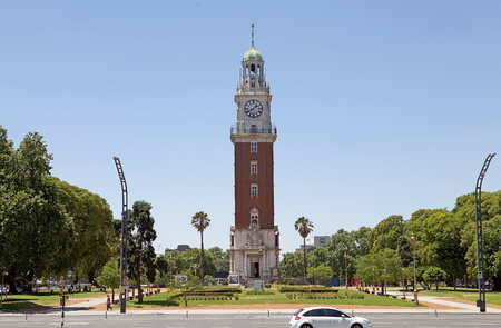 Torre Monumental in Buenos Aires, Argentina. It is is located in Retiro neighbourhood of Buenos Aires. The Torre Monumentl and before 1982 Tower of the English was a gift from the local British communityのeditorial素材