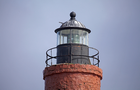 Les Eclaireurs Lighthouse at the End of the World in Beagle Channel, Argentina. The brick built lighthouse was put into service on December 23, 1920 and it is still in operation. It is also a tourist attraction.のeditorial素材