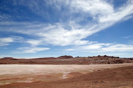 Desierto del Diablo, Devil Desert, landscape in Puna de Atacama, Argentina. It is a giant desolate...