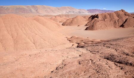 Landscape at El Arenal close to Tolar Grande village in Salta Province in northwestern Argentina. It...