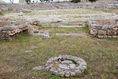 Egnazia was an ancient city of the Messapii as Egnazia Apulia was a medieval bishopric, which remains a Latin Catholic titular see. It is located near the modern Fasano, in Salento, in southern part of Apulia, region in southern Italy. The first settlement known in the place date from the Bronze Age.の写真素材