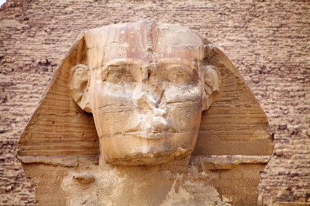 The Great Sphinx in Giza, Egypt. It was built during the Fourth Dynasty of the Old Kingdom