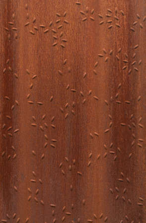 rusty steel sheet with drawing