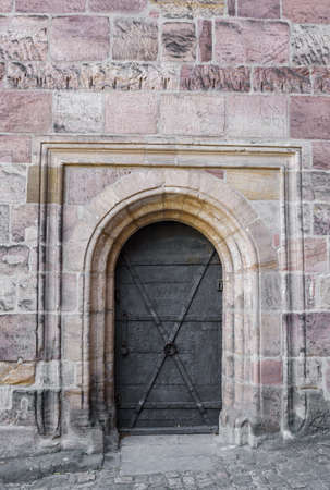 Old castle door.の写真素材