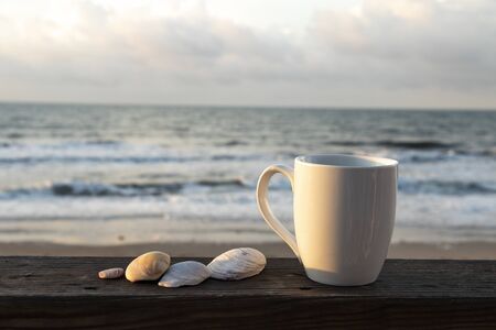Oceanfront Coffeeの写真素材