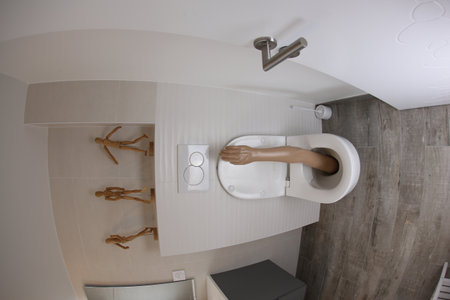 Interior of a modern bathroomの写真素材