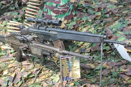 Jakarta, Indonesia, 8 October 2012; Weapon at the Indonesian Army primary weapons defense system’s...