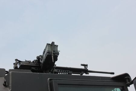 Jakarta, Indonesia, 8 October 2012; Weapon at the Indonesian Army primary weapons defense systems exhibition at the National Monument (Monas), Central Jakarta. のeditorial素材