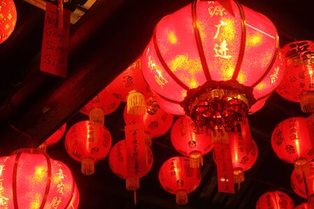 A monastery in Bogor during Chinese New Year celebrations.のeditorial素材