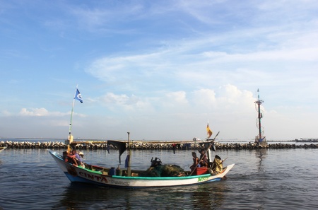 Fishing boat at the port of Muara Angke, North Jakarta, Indonesia, on Friday, June 28, 2013.のeditorial素材