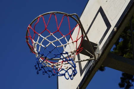 Basketball hoop on backboard