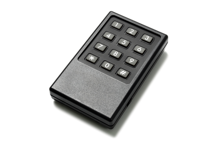 Vintage tone dialer for phone isolated on white background