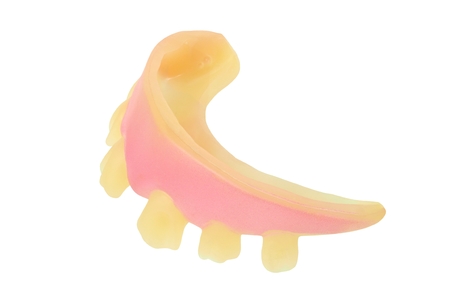 Silicone teeth on white background