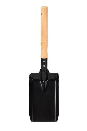 Small hand shovel for coal and ash isolated on white backgoundの写真素材