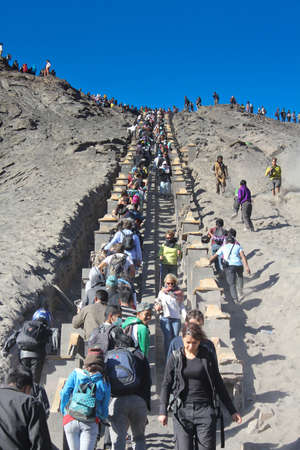 bromo mountain east java indonesiaのeditorial素材