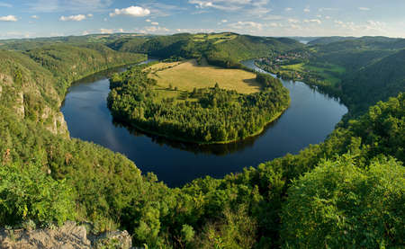 view on riverの写真素材