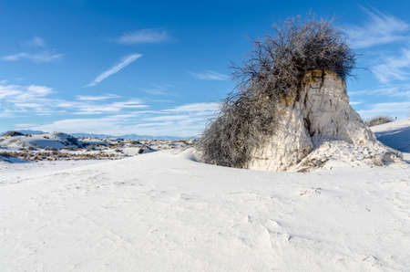Beautiful landscape in White Sands New Mexicoの写真素材