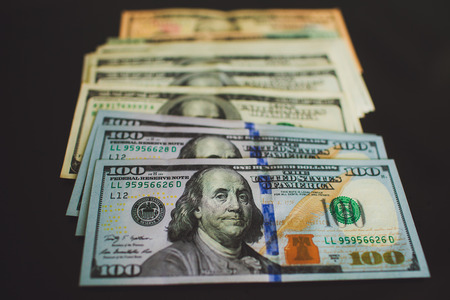 Money $100 dollar  bills  banknoteの写真素材