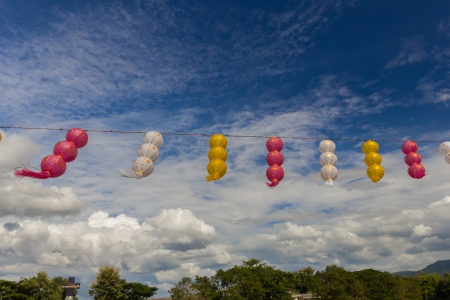 Lanttern design,Paper lantern festival. Traditional Lanna, Northern Thailand.の写真素材