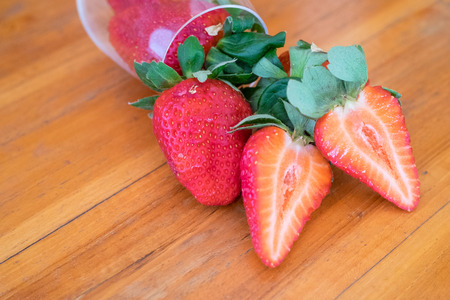 Strawberry berry, strawberry fruit, fresh berries.の写真素材