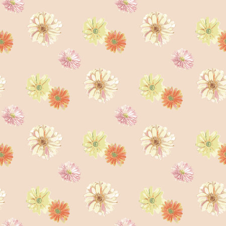 Seamless gerbera floral pattern.
It has a cute vitamin color.のイラスト素材
