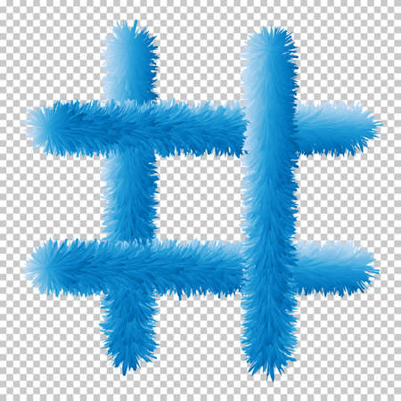 hashtag web icon. Fur. Vector illustration. Web elementsのイラスト素材