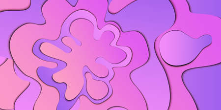 overlap paper layer curve line with space for text design. Trendy gradient shapes composition....