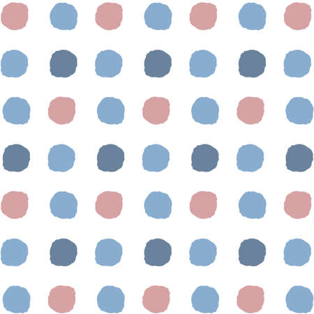 Nordic blue and purple dot pattern wallpaperのイラスト素材