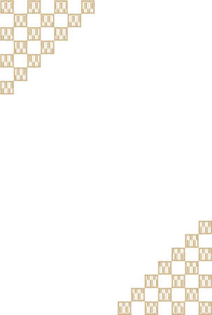 Japanese style simple frameのイラスト素材