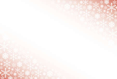 Snow crystal wallpaper with pink gradient backgroundのイラスト素材