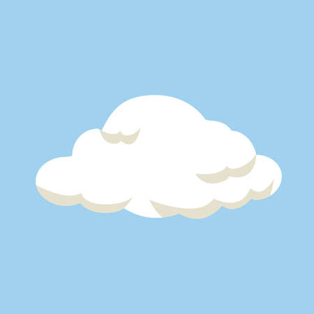 Simple Cloud Illustrationのイラスト素材