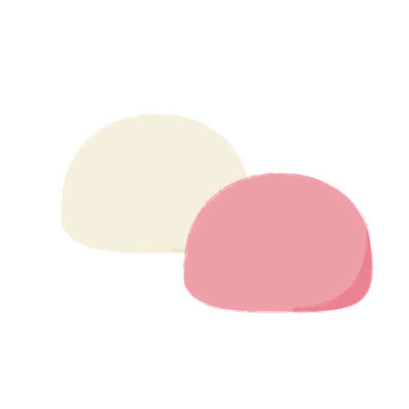 Illustration of Red and White Dangoのイラスト素材