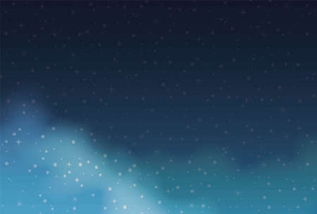 Background image of the night skyのイラスト素材