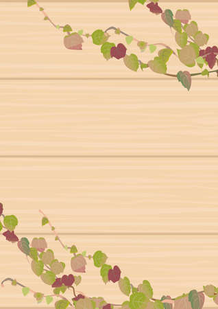 Frame of the axe Wood-eye background A4 verticalのイラスト素材