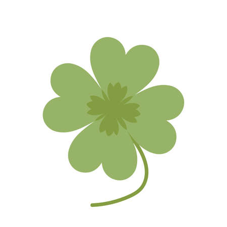 Simple four-leaf clover clipartのイラスト素材