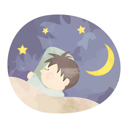 The Moon, the Stars, and a Pretty Boyの写真素材