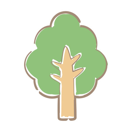 tree plant ecology icon vector illustrationのイラスト素材
