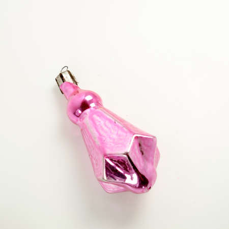 Vintage old-style New Year's toys on a white background.の写真素材