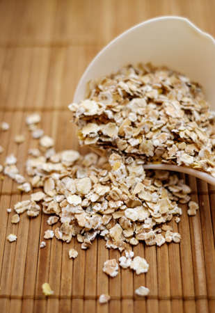 Organic Granola Cereal with oats, flax, almond, and sunflower seedsの写真素材