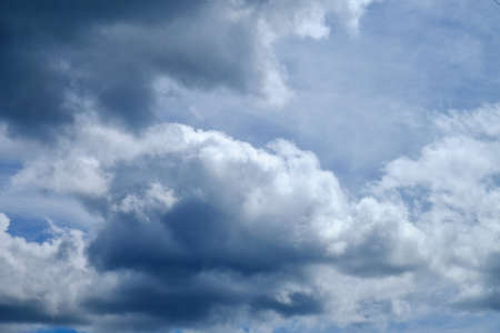 The beautiful white cloud on a blue background shot on a clear day.