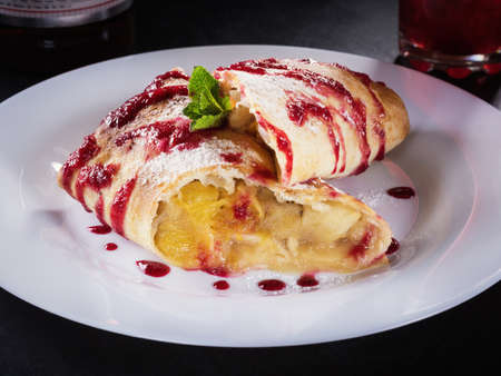 apple strudelの写真素材