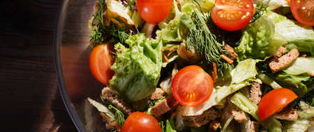 Panorama saladの写真素材