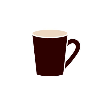 Icon cup in flat styleのイラスト素材