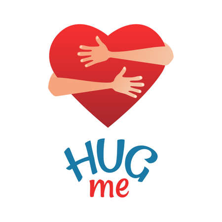 Vector illustration of the National Day Hug.のイラスト素材