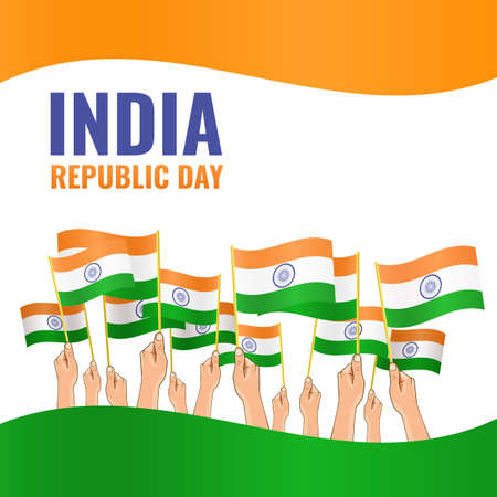 Vector Illustration on the Indian Dayのイラスト素材