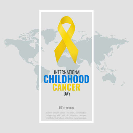 Vector illustration of the Childhood Cancer Day.のイラスト素材