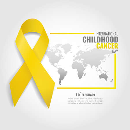 Vector illustration of the Childhood Cancer Day.のイラスト素材