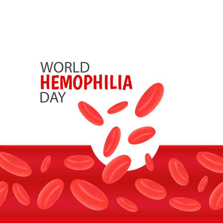 Vector Illustration on the World Hemophilia Dayのイラスト素材