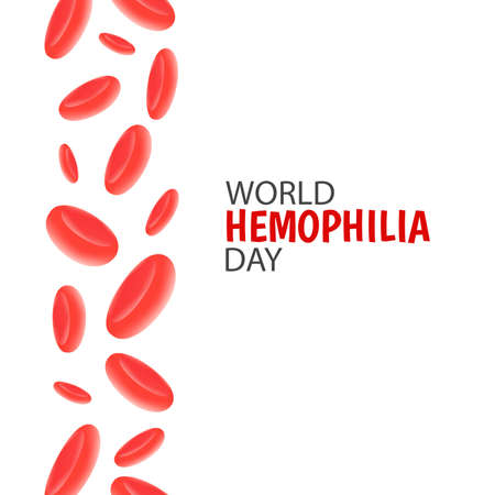 Vector Illustration on the World Hemophilia Dayのイラスト素材
