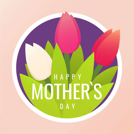 Vector Illustration of Mother`s Dayのイラスト素材